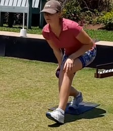 Bowler Stepping Forward